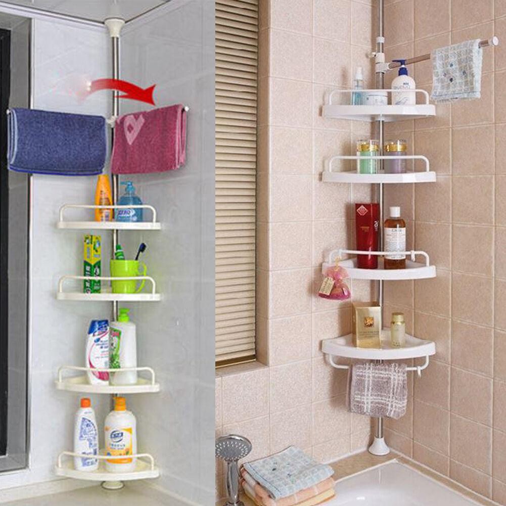 4 Layer Bathroom Corner Shelves, Bathroom Organizer Keimav Shopee