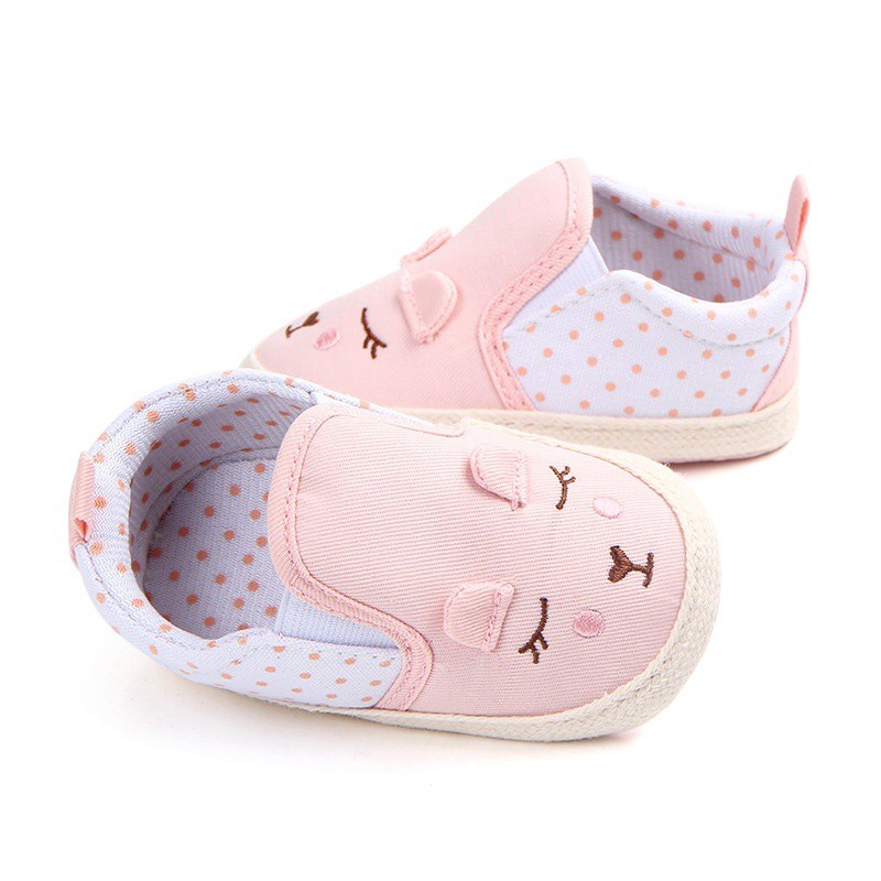 Baby Cartoon Shoes Girls Soft Sole First Walkers Walking Crib