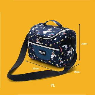 7L Thermal Cooler Lunch Bag For Kids Men Women Work School Bento Picnic Insulated Bag #6