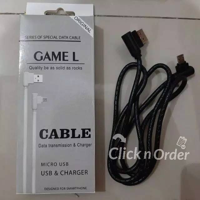 L Shape Micro Usb V8 Game Data Cable Shopee Philippines