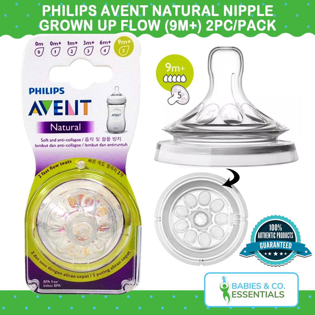 avent nipple 9m 