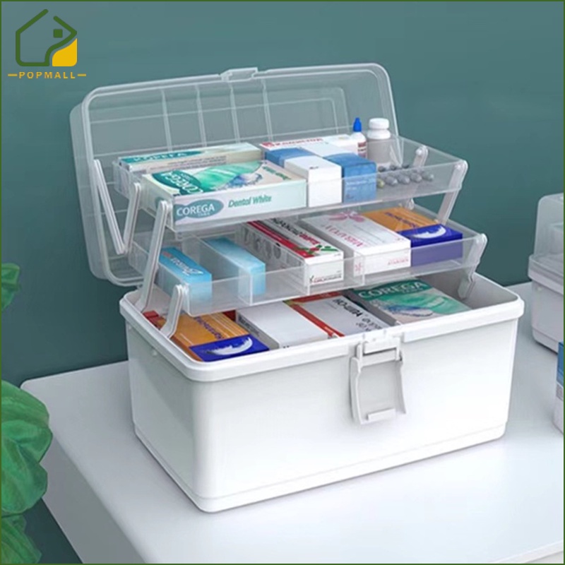 【PHReady Stock】First Aid Kit Storage Box Plastic Family First aid box