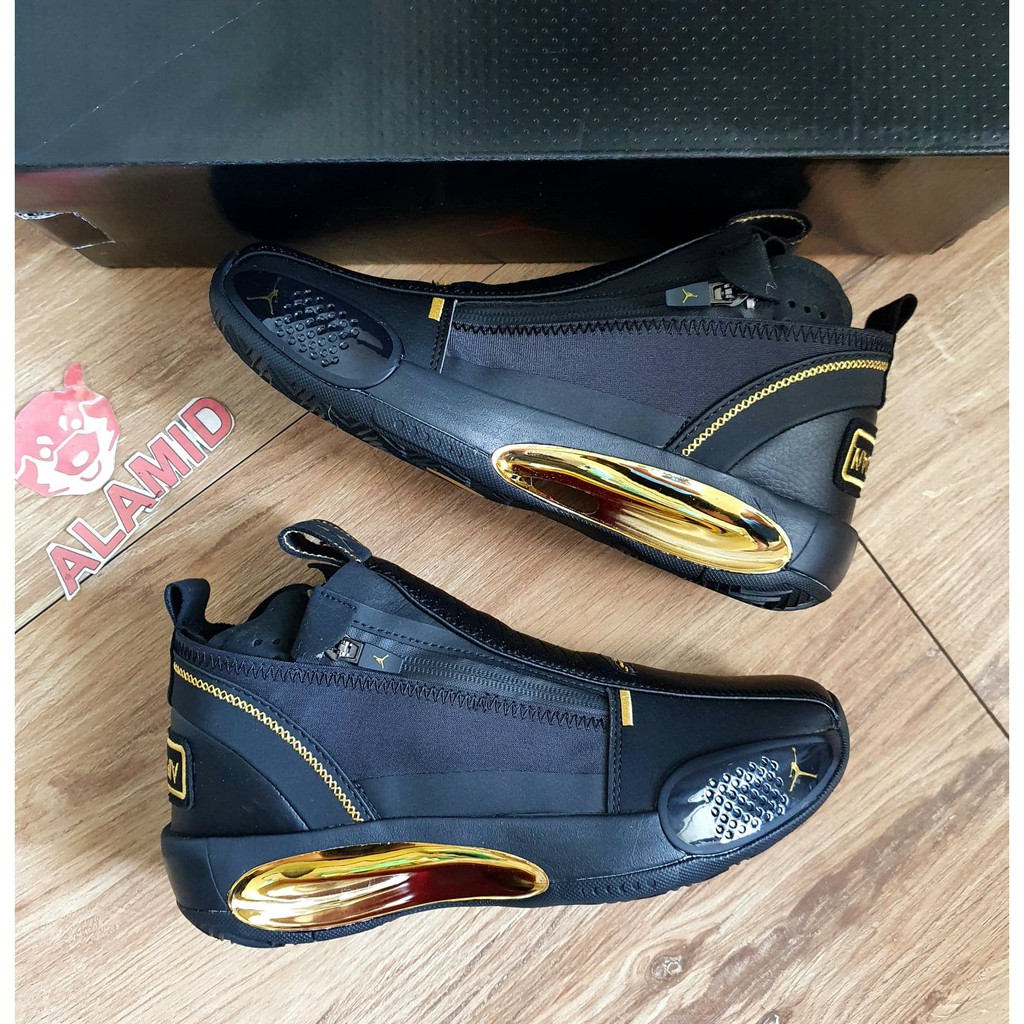 jordan 34 black and gold