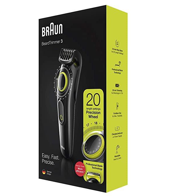 braun beard trimmer lengths