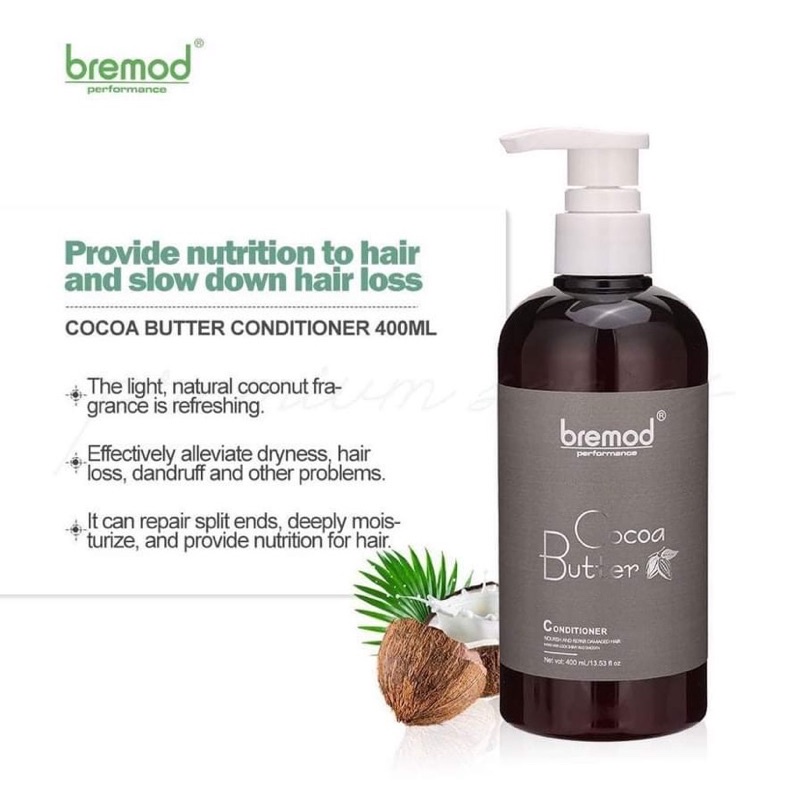 bremod cocoa Shampoo / Conditioner 400ml | Shopee Philippines