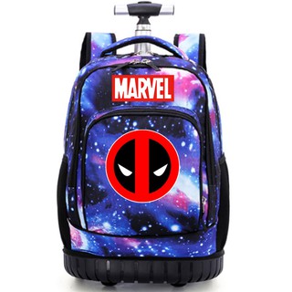 iron man trolley school bag