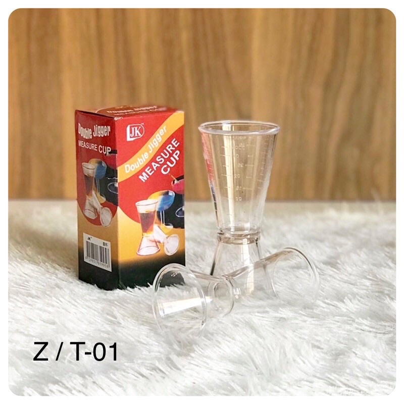 Double Sided Jigger Measuring Cup 10/20cc Transparent Jigger with