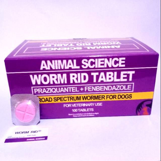 1tab Animal Science Worm Rid Dewormer for Dog WORMRID ( Deworming