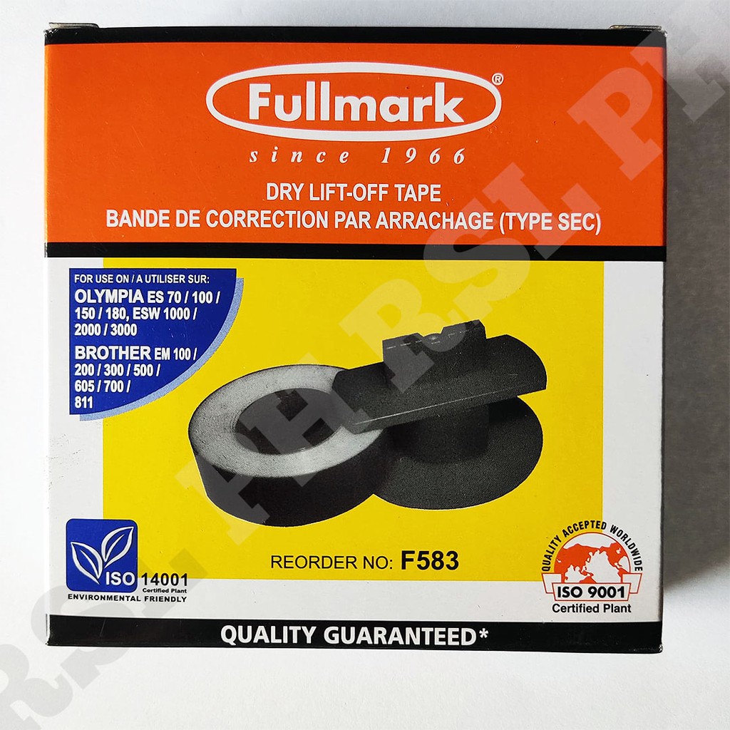 Fullmark Dry Lift-off Tape 6 pcs Typewriter Eraser Ribbon F583 Olympia ...