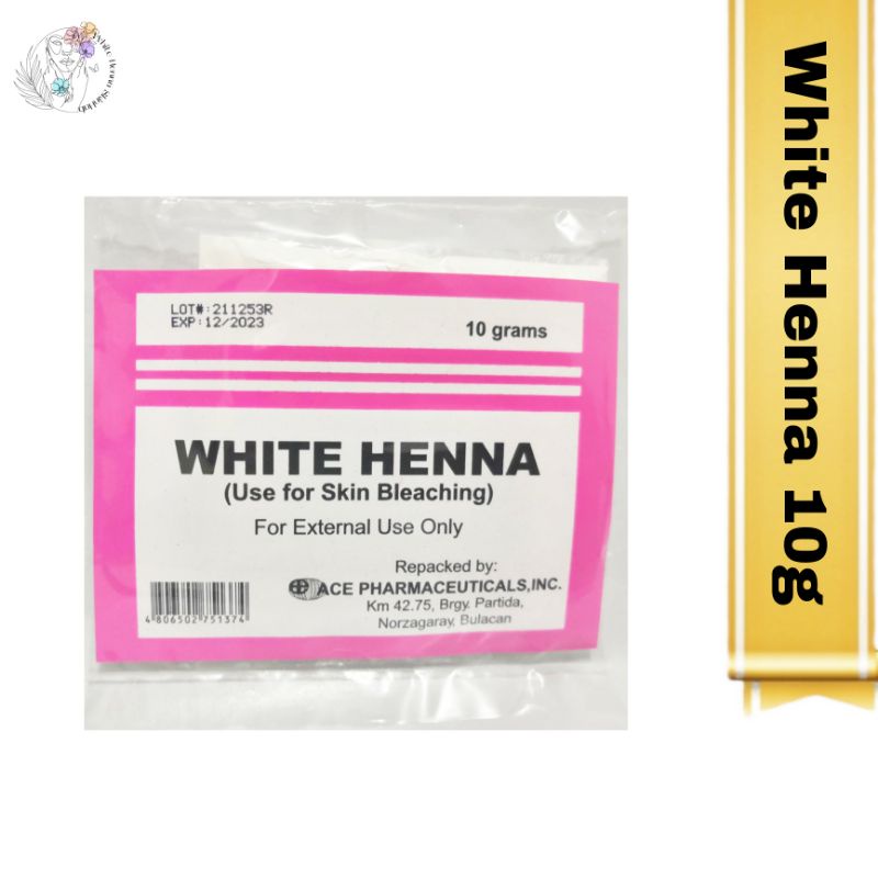 White Henna Skin Powder for Skin Bleaching/Whitening 10g | Shopee
