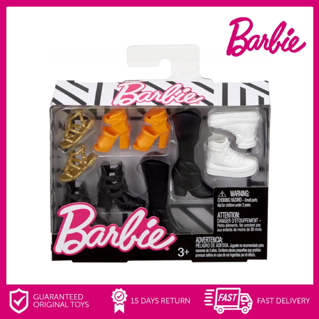 barbie shoes set