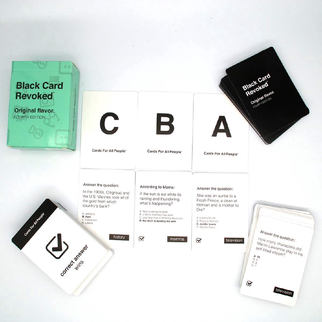 READY STOCK】2020 new Black Card Revoked - Original Flavor First Edition Card  Game~COD~ | Shopee Philippines