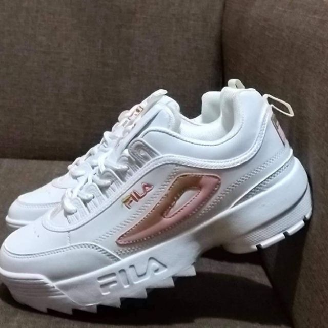 fila shoes pink and gold