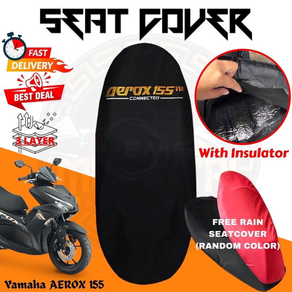 Yamaha AEROX SEAT COVER Waterproof TRIPLE LAYER With insulator ( with