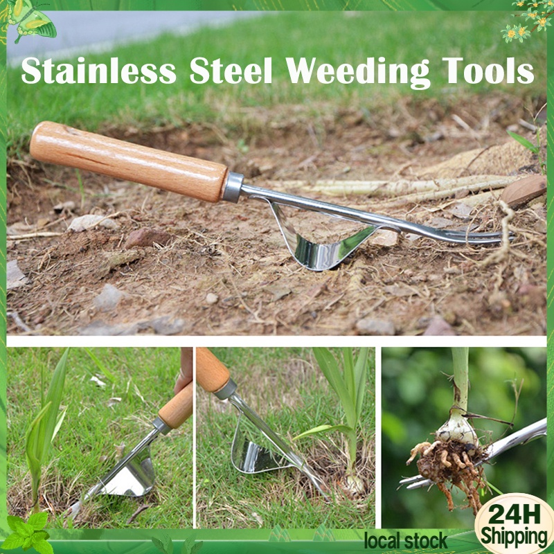 Hand-held Hoe/Hoe and Garden Hoe/Weeding Sickle Sickle Garden Hoe,The Hand Weeding Tool and Comes with a Pair of Garden Gloves with Claws. 