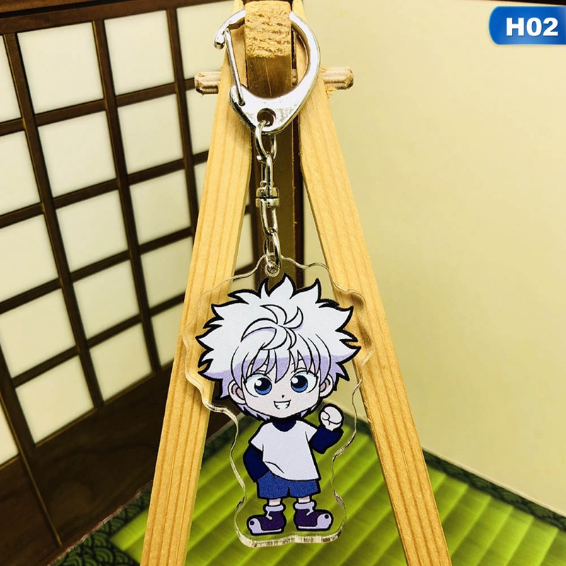 juuhuo2 hunter x hunter anime killua zoldyck kurapika key chains twosided  keychain cosplay acrylic