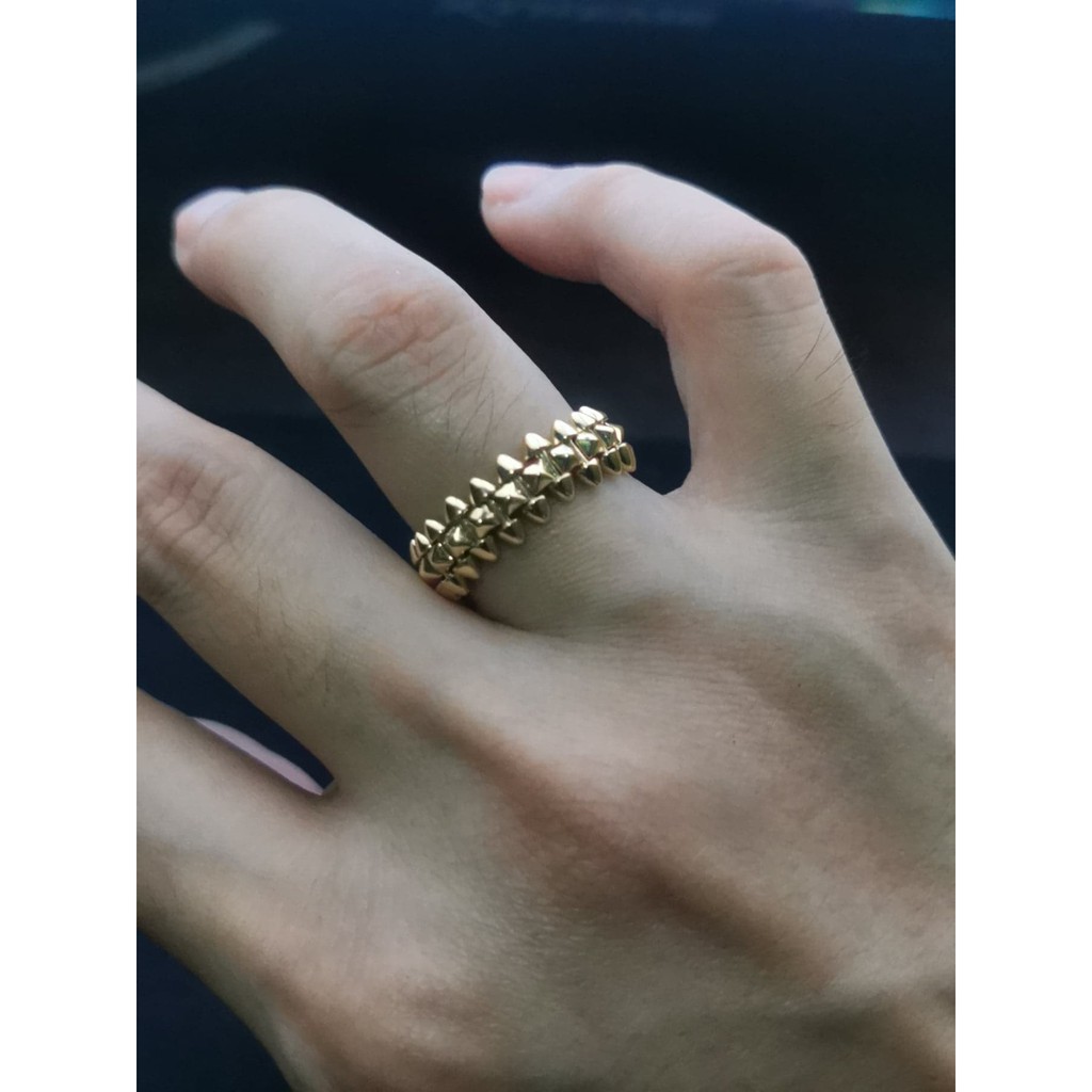 18k Clash Ring / Real Gold Ring 