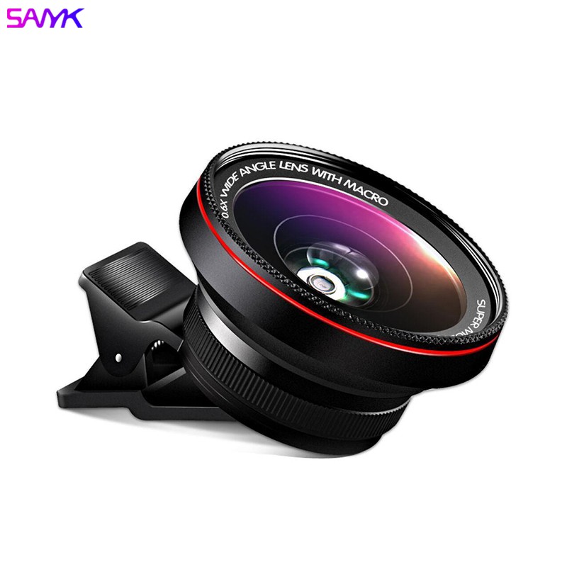 SANYK 0.6x Super Wide Angle Lens 15x Macro Lens HD Lens Clip Lens ...