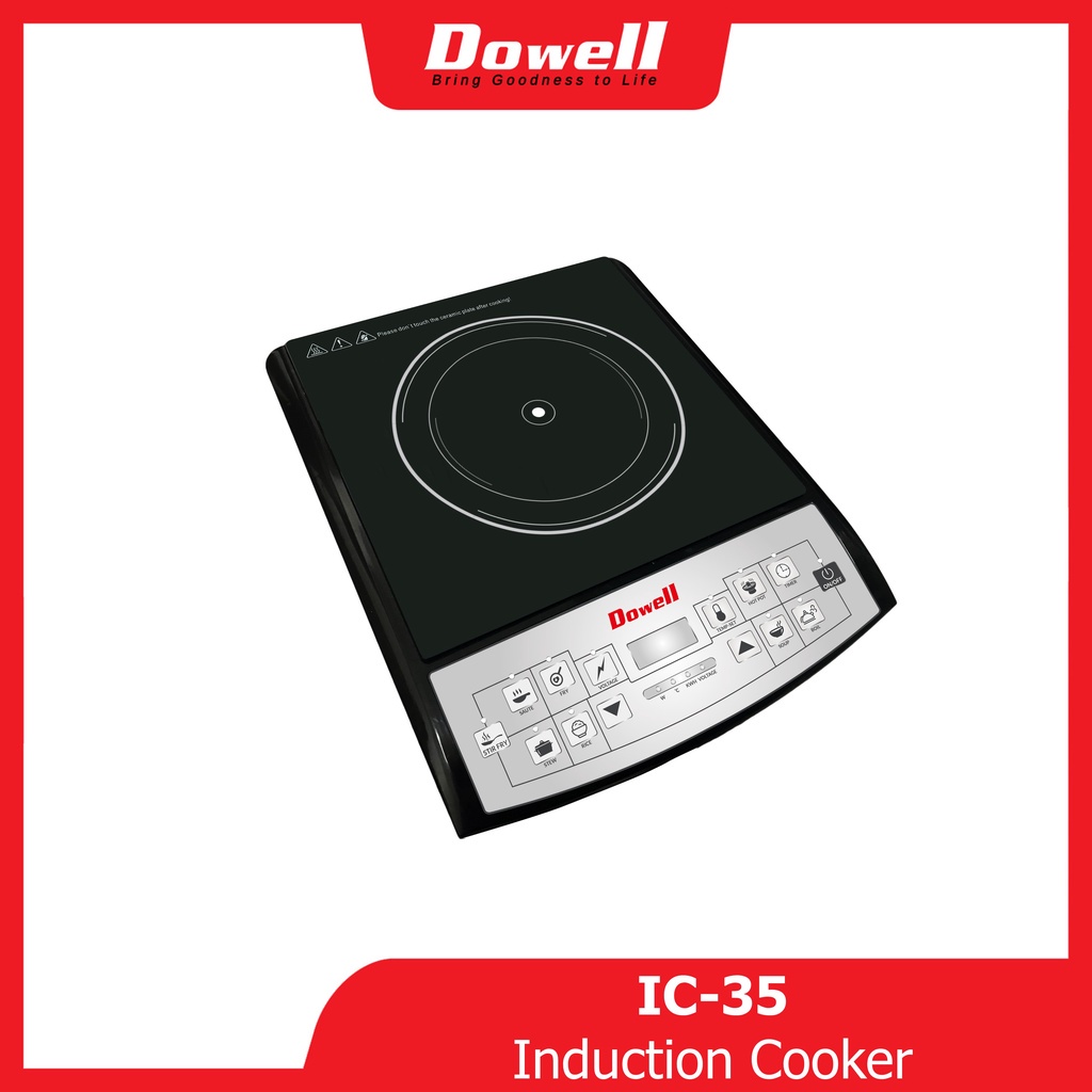 Dowell IC35 8 Cooking Function Cooktop Induction Cooker Shopee
