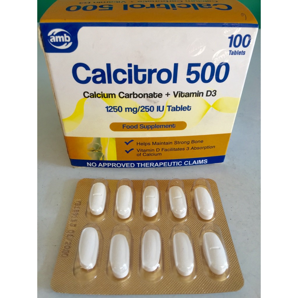 calcium carbonate and vitamin d3 tablets dosage