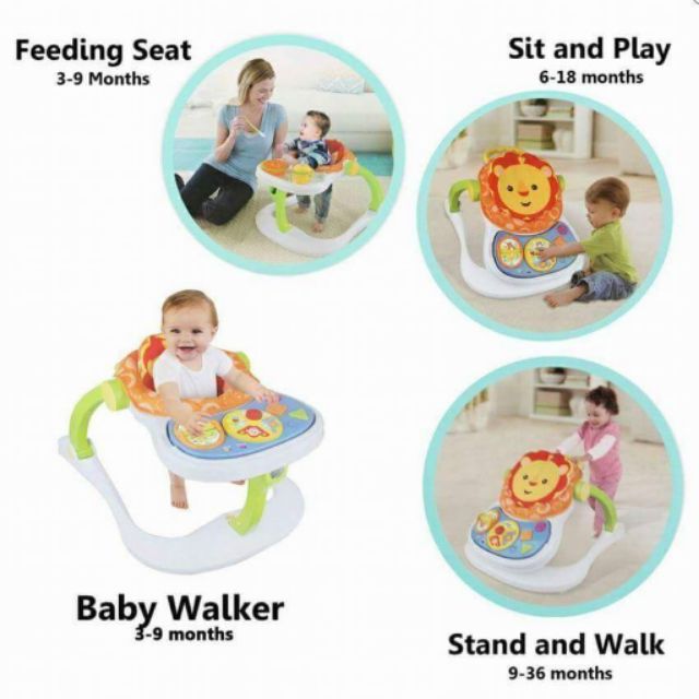 lion 4 in 1 entertainer walker