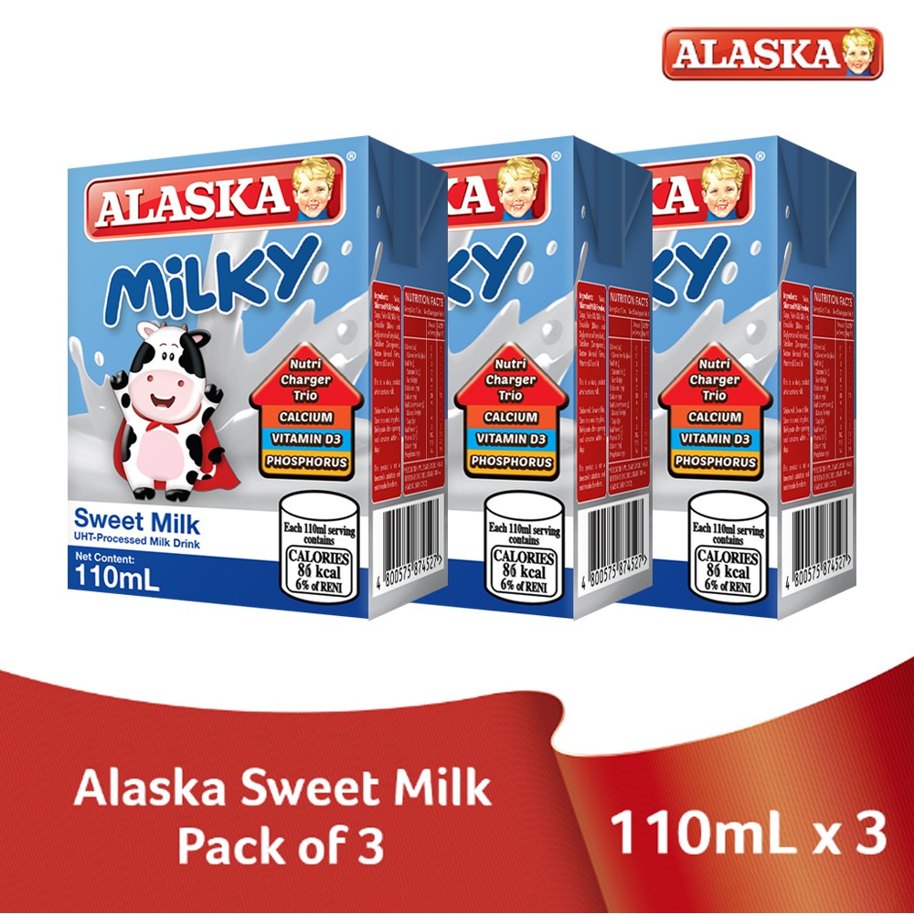 Alaska Sweet Milk 110ml Set of 3 Shopee Philippines
