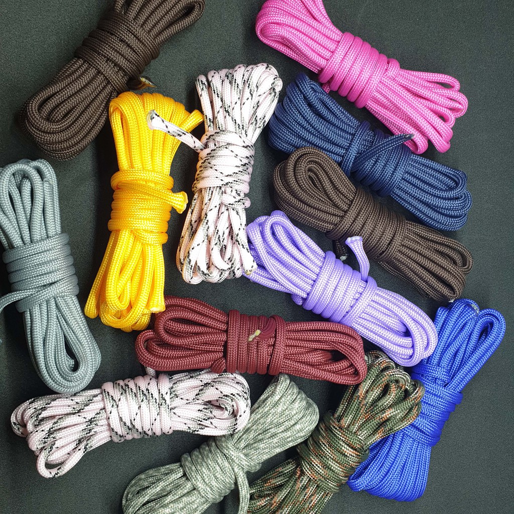 20 FEET PLAIN COLORS - Type III 550 Paracord Polypropylene 4mm Diameter ...