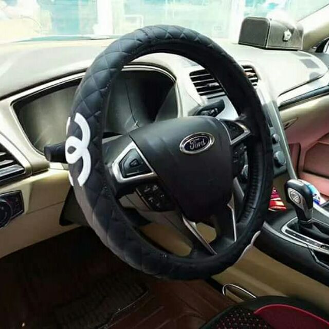 chanel steering wheel cover