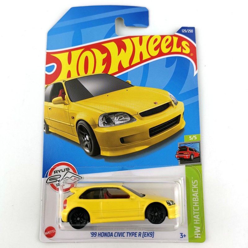 2021214/2022125 Hot Wheels Cars 99 HONDA CIVIC TYPE R EK9 1/64 Metal