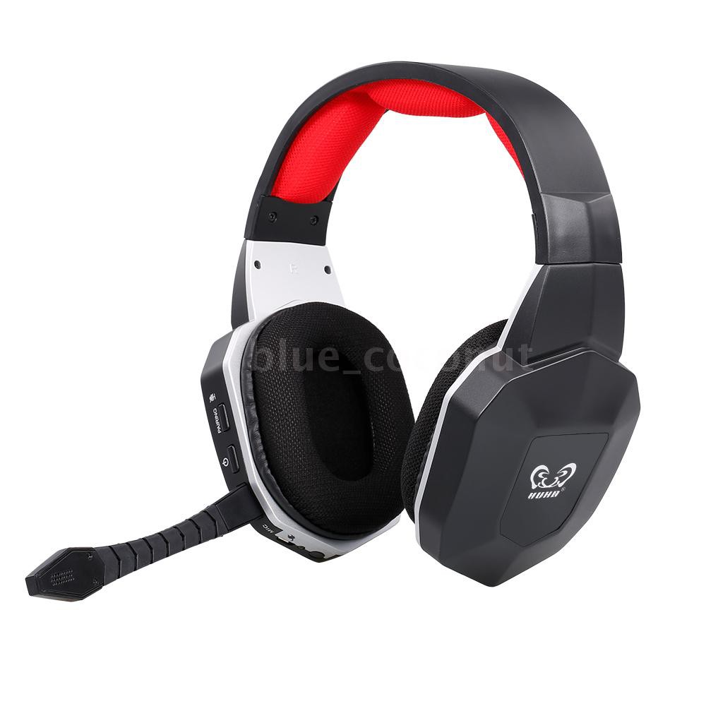 HWN9U Wireless Gaming Headset 2.4GHz Optical Gaming Headphone Virtual 7.1 Channel Surround