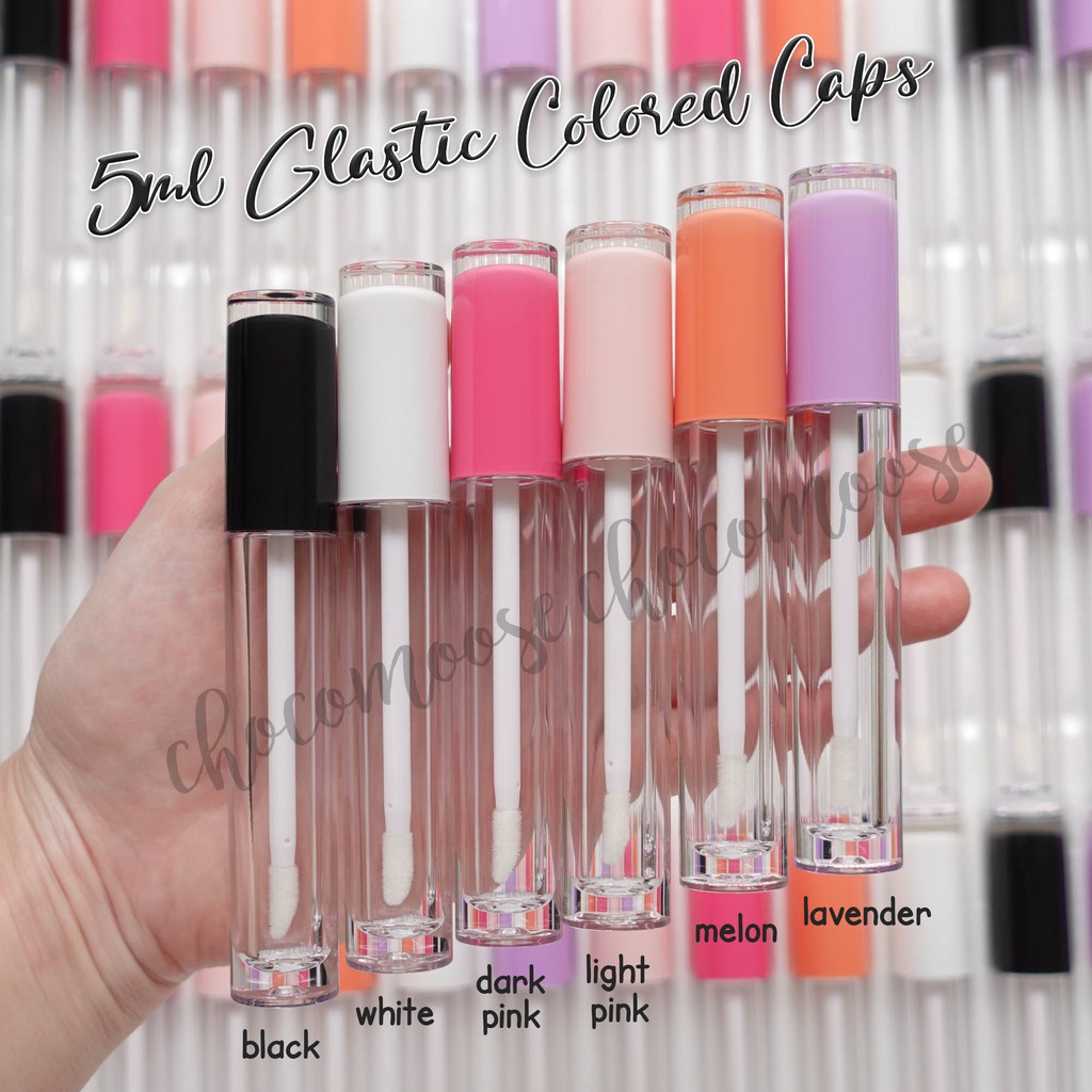 100pcs 5ml Glastic Lip Gloss Tube with Wand Empty Container Bottle