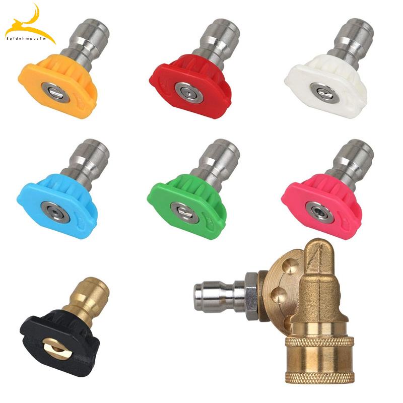 Universal Power Pressure Washer Spray Nozzle Tips And Quick Connect ...