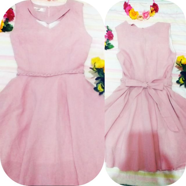 old rose pink dress