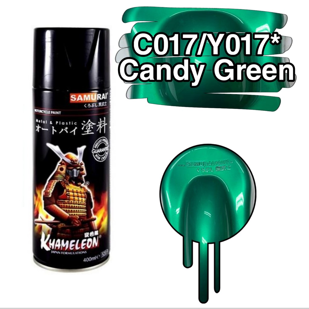 SAMURAI SPRAY PAINT C017* / Y017* Candy Green Cash on Delivery (COD