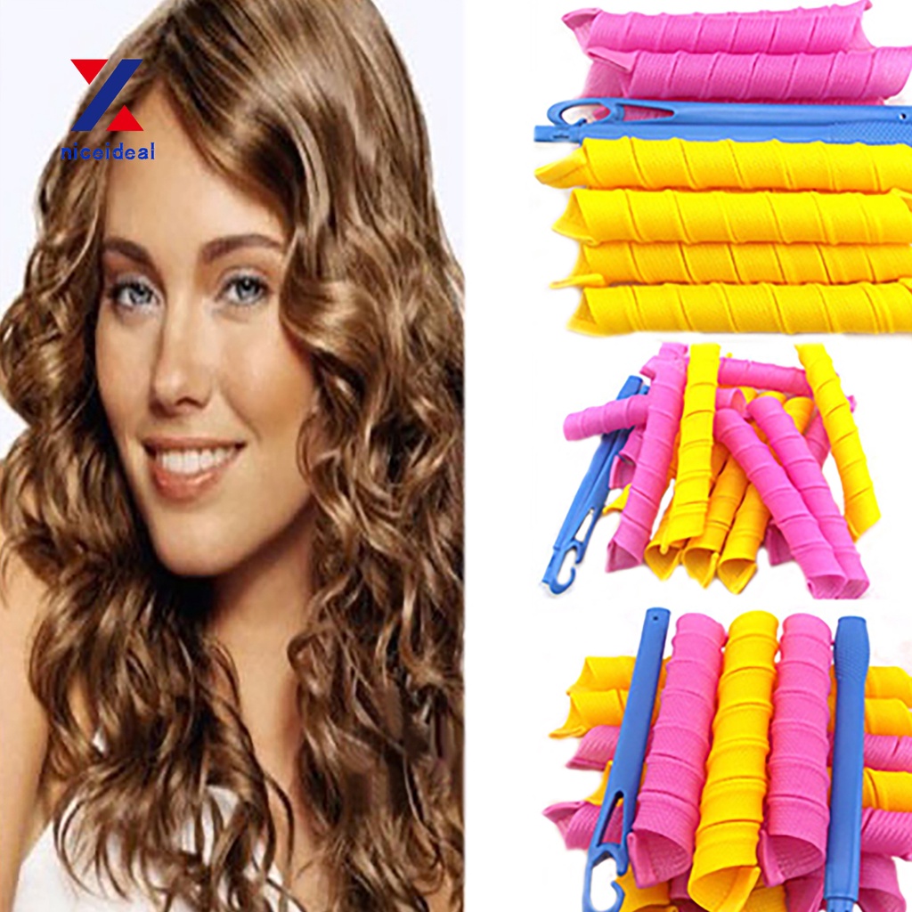 ✲Nd 10Pcs Hair Curlers Magic Ringlet Hair  Long Spiral Hair  Rollers for Women | Shopee Philippines