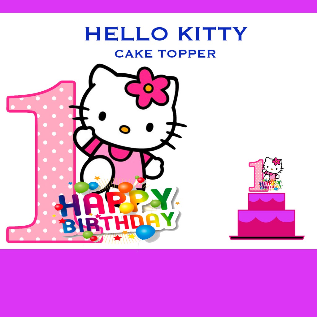 hello kitty cake topper birthday party decoration shopee philippines