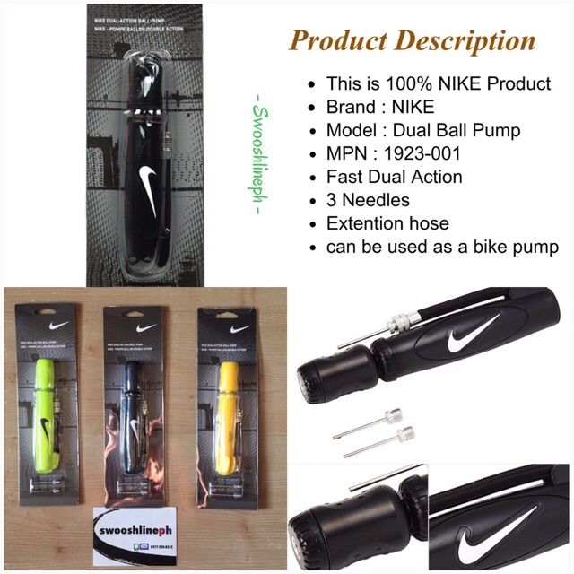 nike dual action ball pump