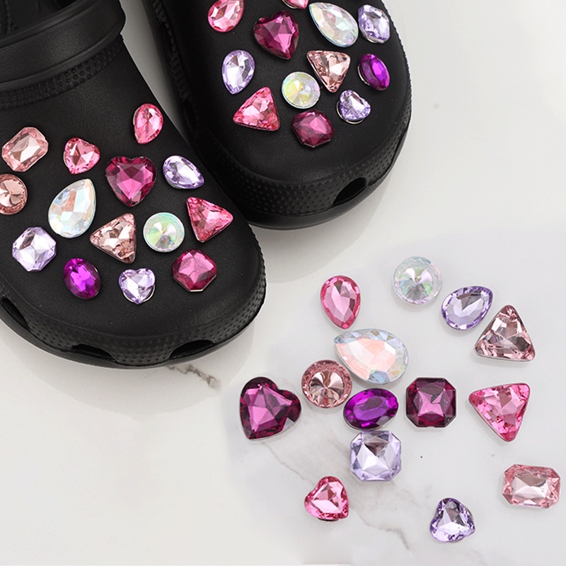 Jibbits For Crocs Women Shoes Accessories Charms Fit Crocs Crystal