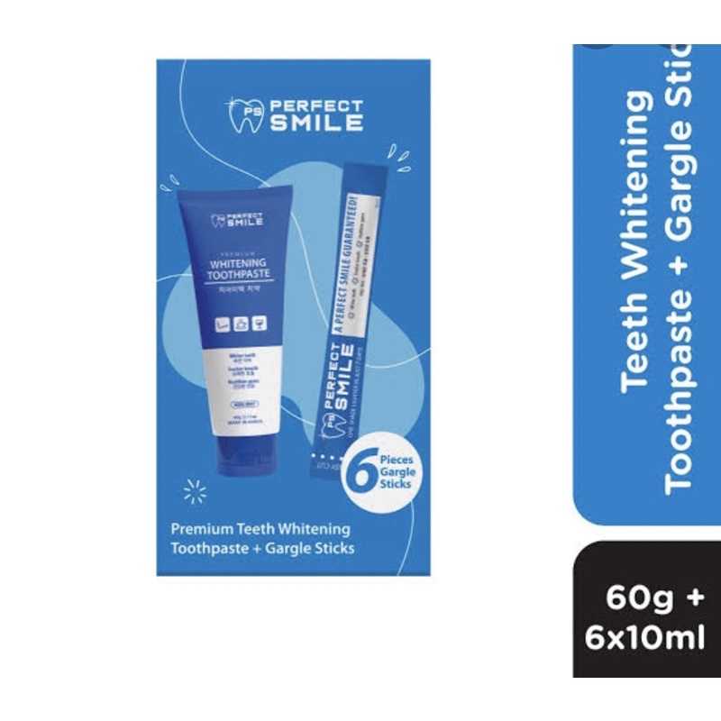 Brand New Auth Perfect Smile Whitening Toothpaste 60g + Whitening