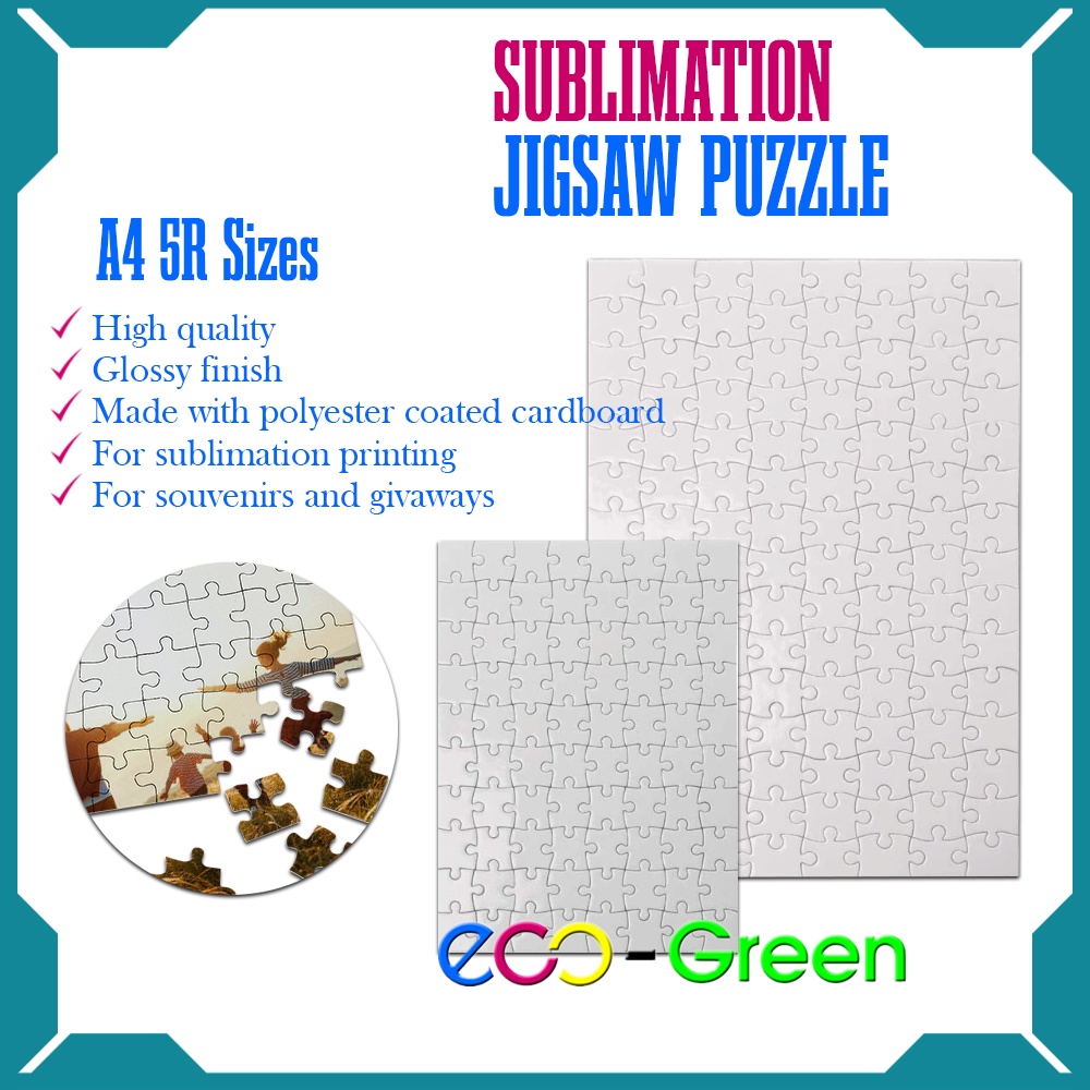 Sublimation Puzzle A4 Size 5R Size Jigsaw Puzzle Blank Shopee Philippines