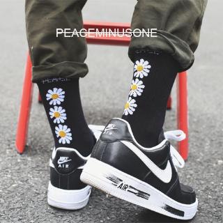 Peaceminusone GD Cotton Socks G-dargon Same Paragraph Pmo Letters