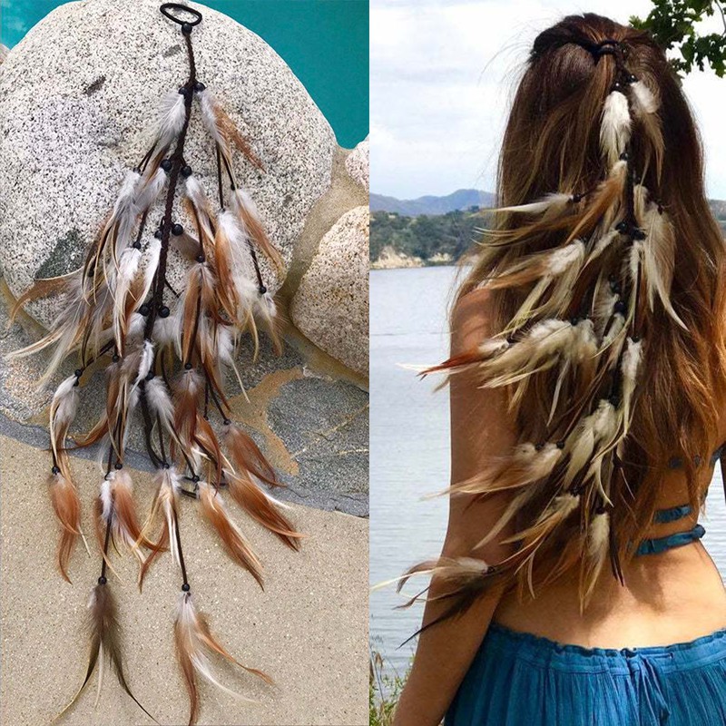 feather hair accessories