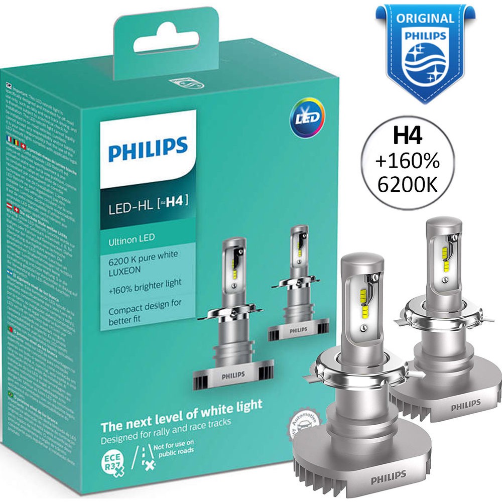 LUMILEDS Philips LED H4 Headlight X-treme High Low Beam 6200K Super Bright CAR LUMILEDS Philips LED H4 Headlight X-treme High Low Beam 6200K Super Bright CAR
