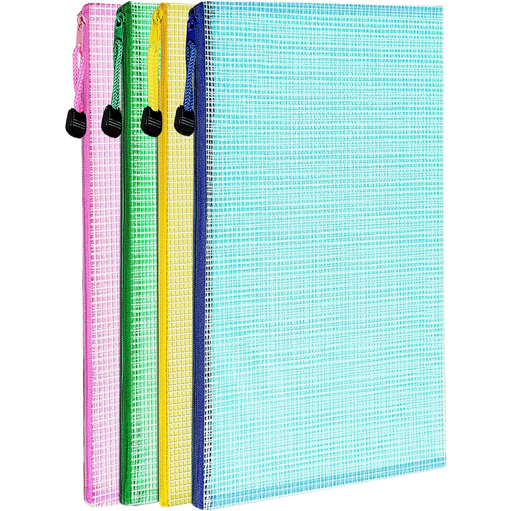 document-bags-envelopes-zip-file-folders-mesh-zipper-pouch-a4-letter