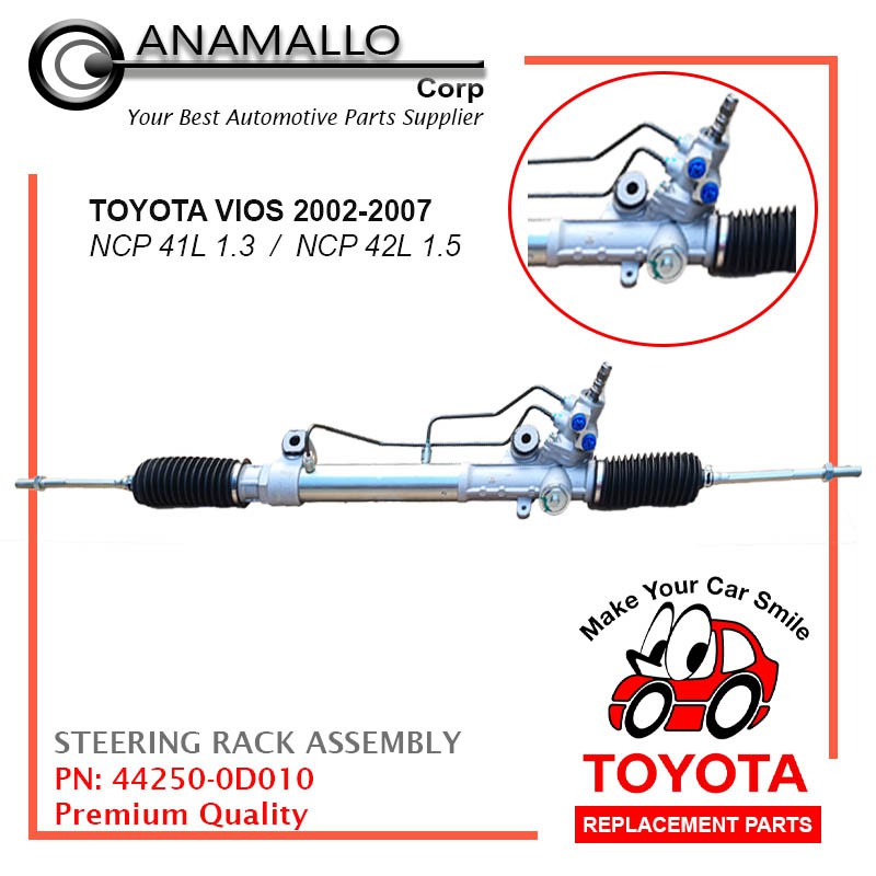 Powersteering Rack Assembly Toyota Vios 20032007 442500D010 Shopee