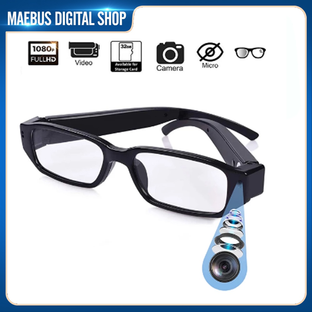Mini 1080P Digital Video Camera Glasses Hidden Eyewear DVR Camcorder