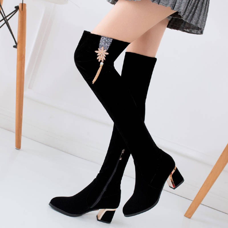 long boots for thin legs