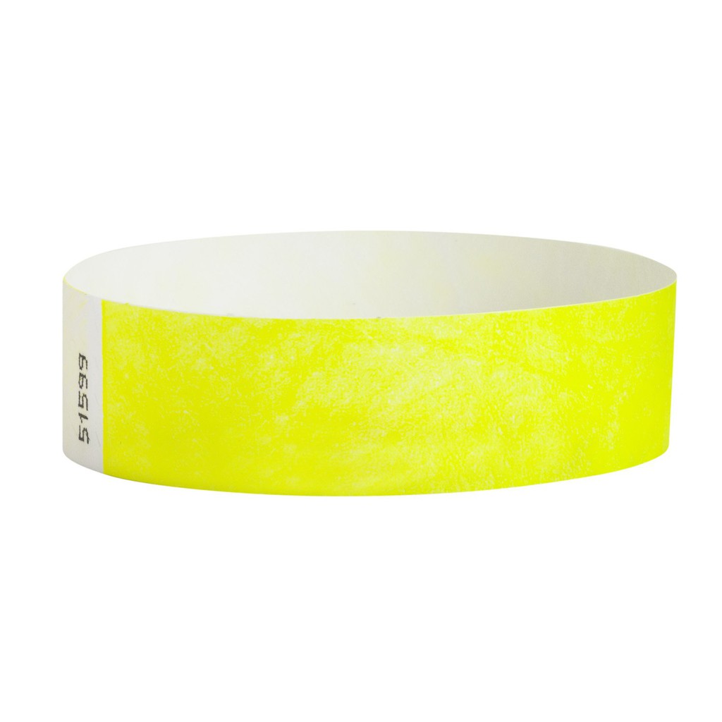 WristCo Write-On Neon Blue 3/4 Inch Tyvek Wristbands 500 Count with Free Sharpie Marker for Events 
