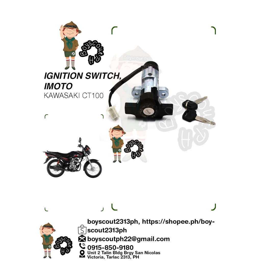 Ignition Switch CT100 by IMOTO Shopee Philippines