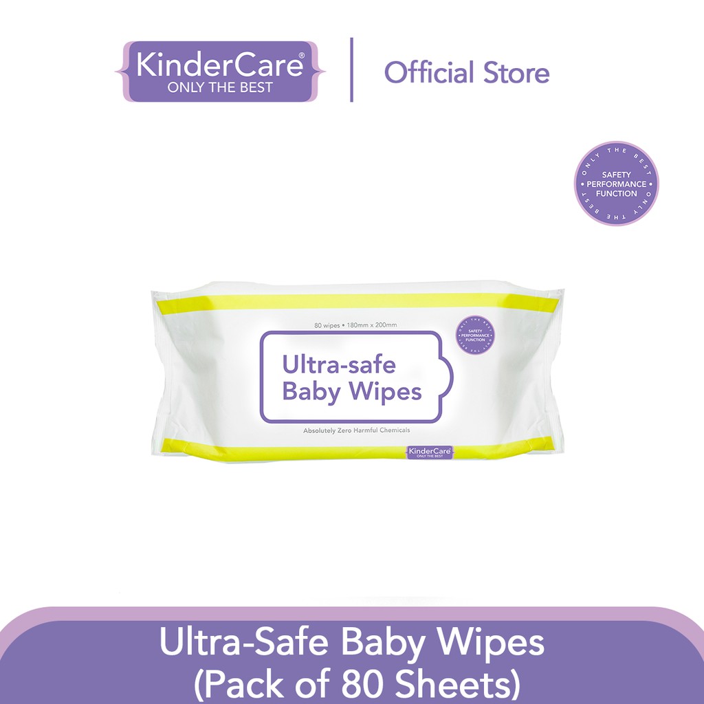 KinderCare UltraSafe Baby Wipes (80 Wipes) Shopee Philippines